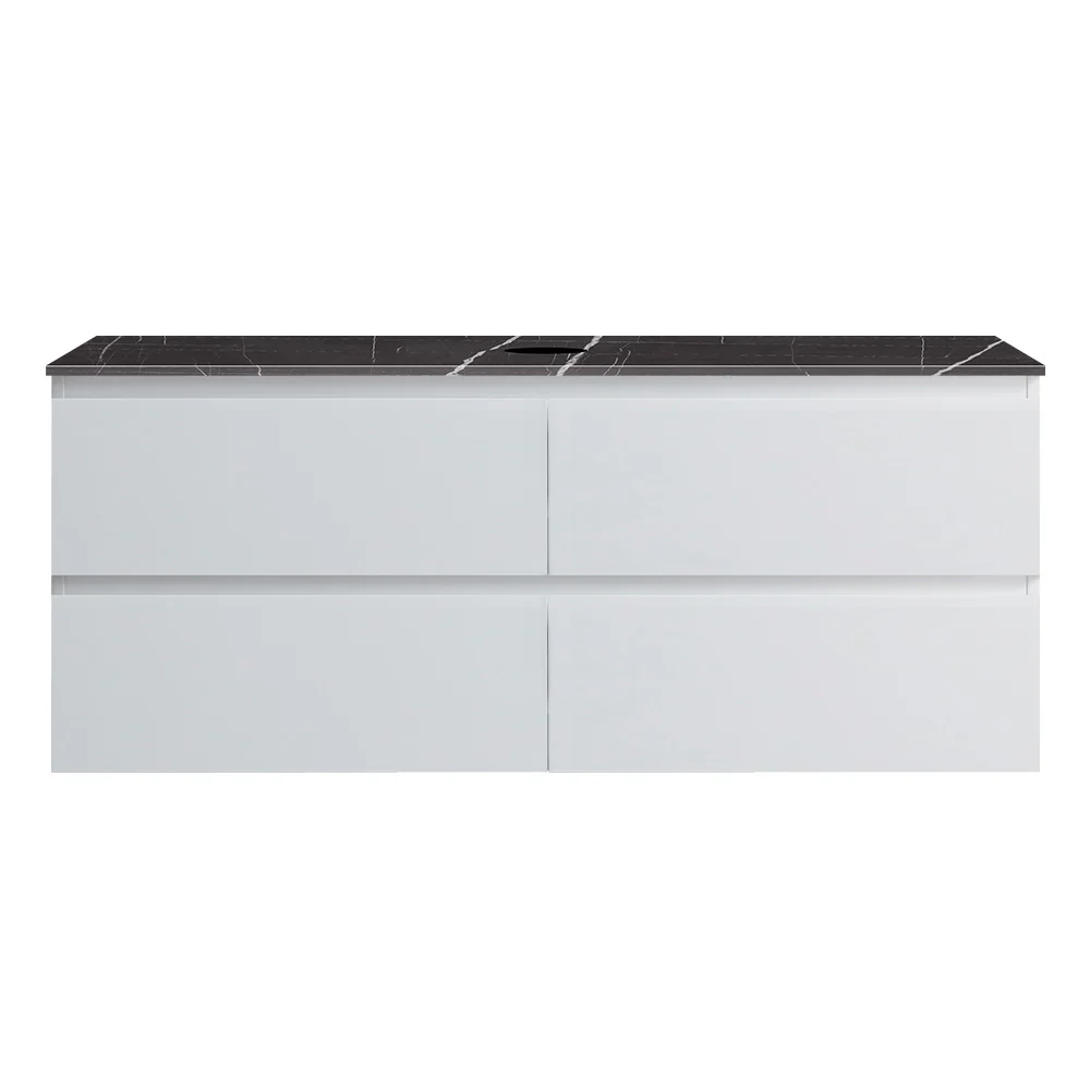 Pure Bianco + MyTop 1200 Wall Cabinet Matt White with Porcelain Top - Image 5