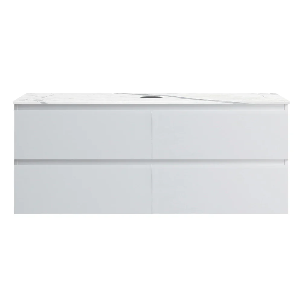 Pure Bianco + MyTop 1200 Wall Cabinet Matt White with Porcelain Top - Image 6
