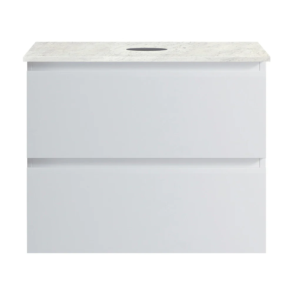 Pure Bianco + MyTop 600 Wall Cabinet Matt White with Porcelain Top