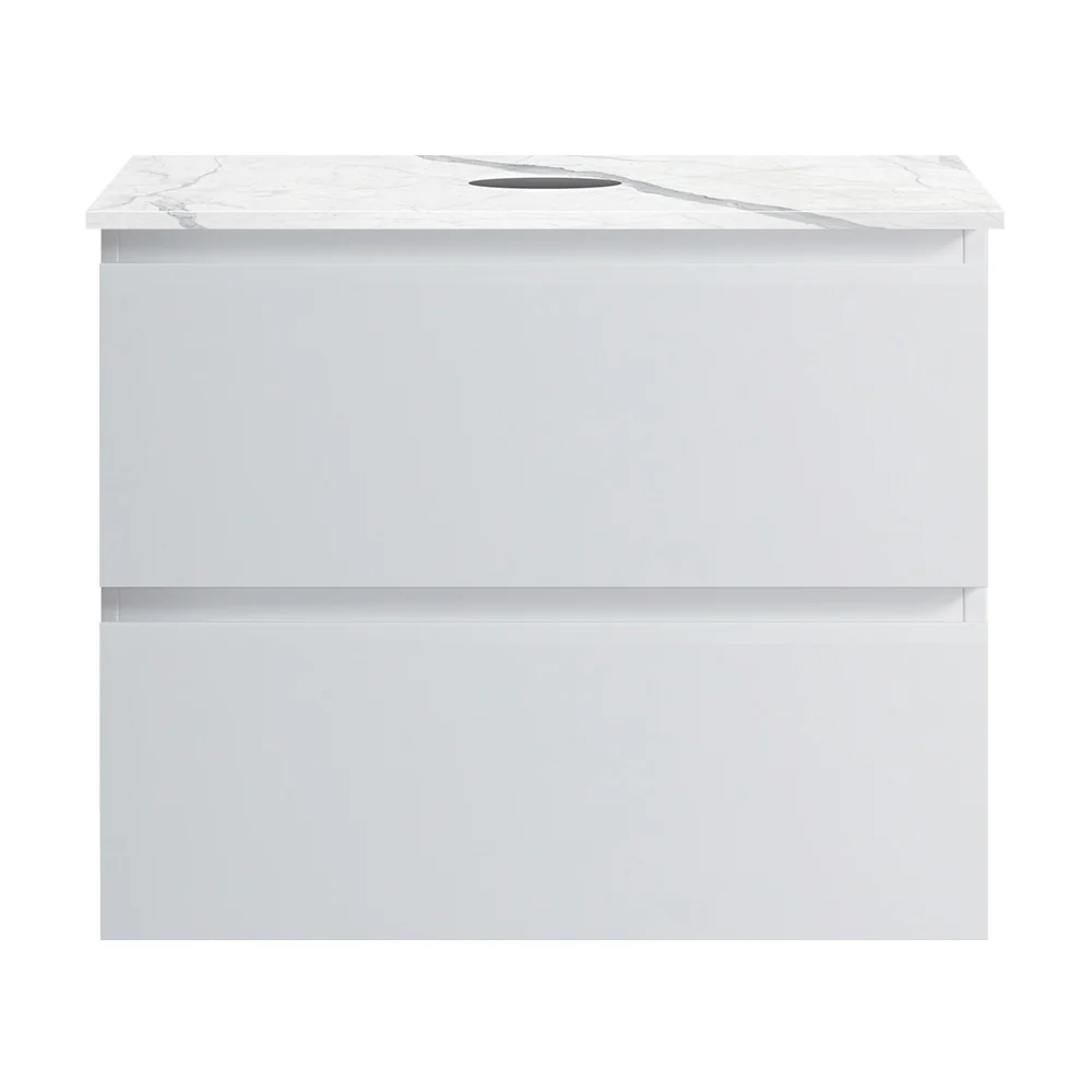 Pure Bianco + MyTop 600 Wall Cabinet Matt White with Porcelain Top - Image 6