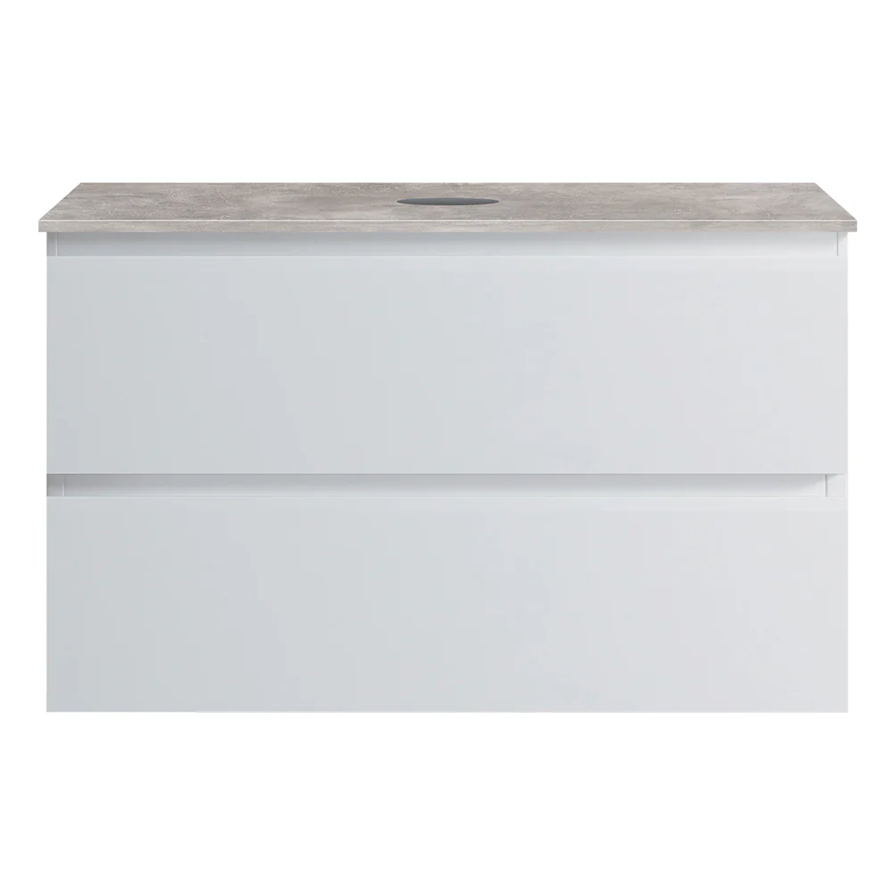 Pure Bianco + MyTop 800 Wall Cabinet Matt White with Porcelain Top - Image 3