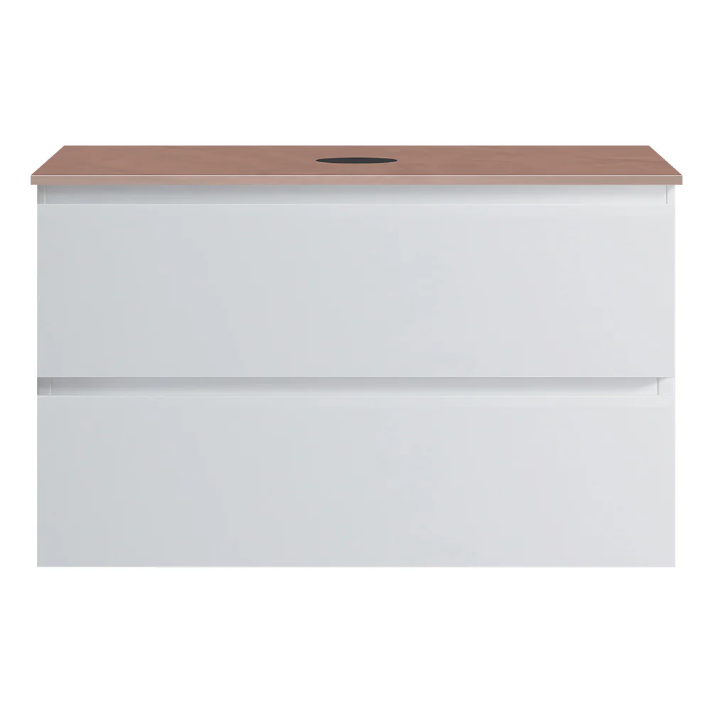 Pure Bianco + MyTop 800 Wall Cabinet Matt White with Porcelain Top - Image 4