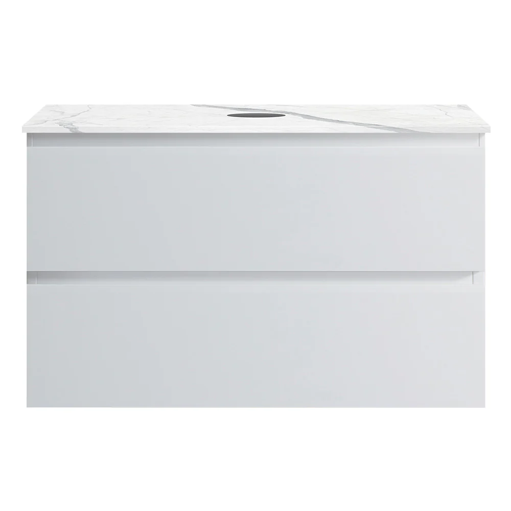 Pure Bianco + MyTop 800 Wall Cabinet Matt White with Porcelain Top - Image 6