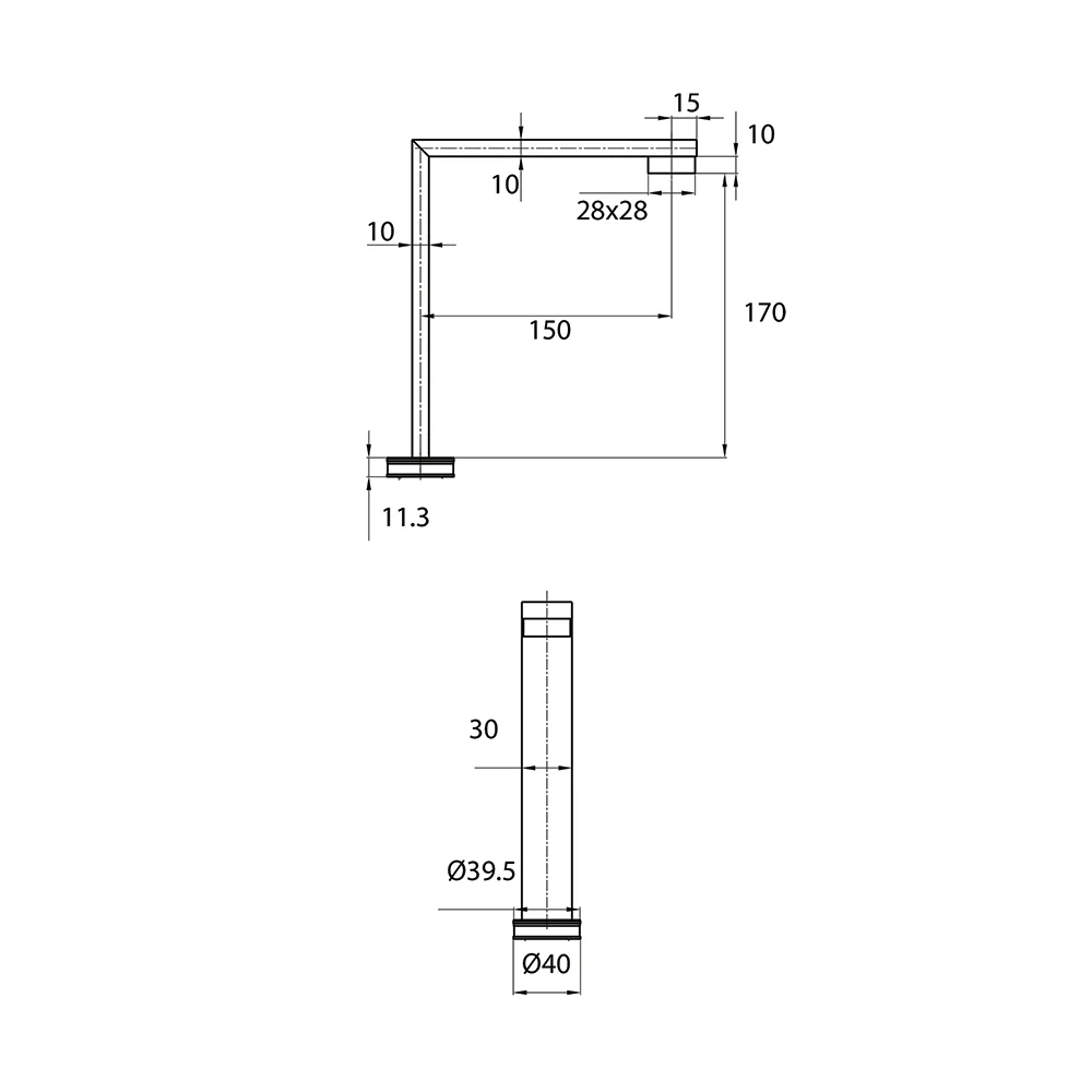 Quadro Hob Spout - Image 2
