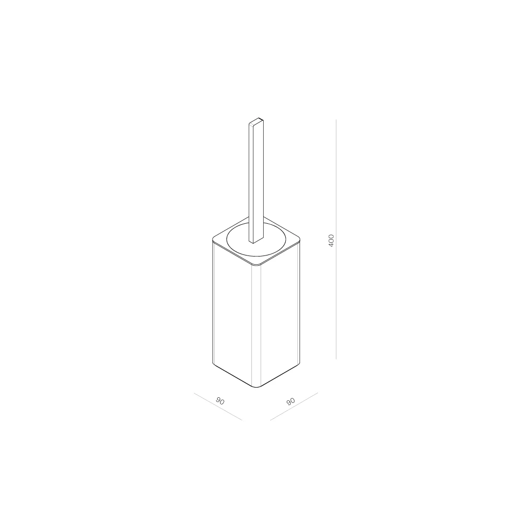 Quasar II Wall Mounted Toilet Brush Holder - Image 6