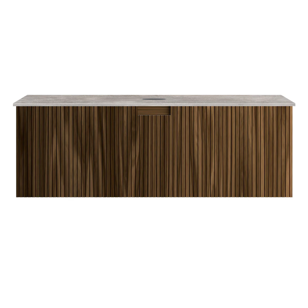 Riga + MyTop 1200 Wall Cabinet Black Walnut with Italian Porcelain Top - Image 3