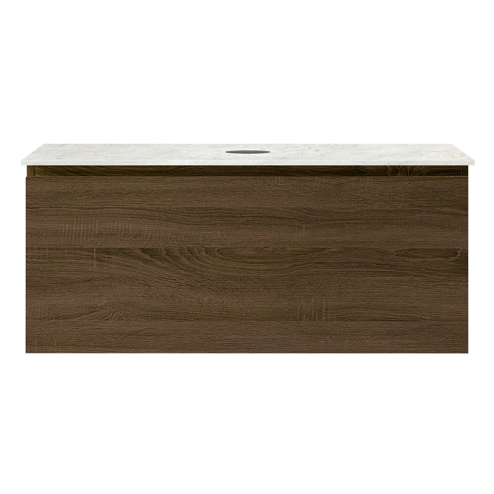 Rocki + MyTop 1000 Wall Cabinet Moka with Porcelain Top