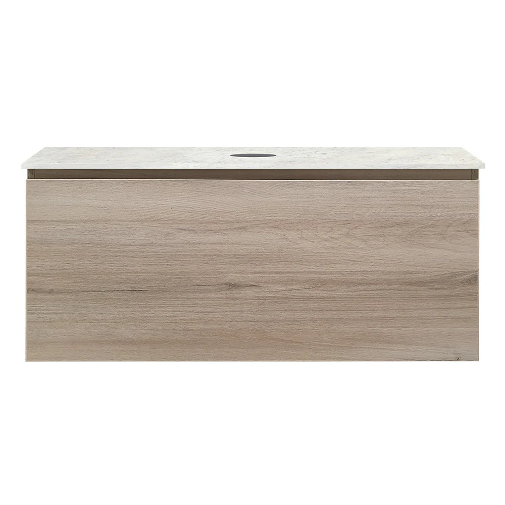 Rocki + MyTop 1000 Wall Cabinet Steel Oak with Porcelain Top