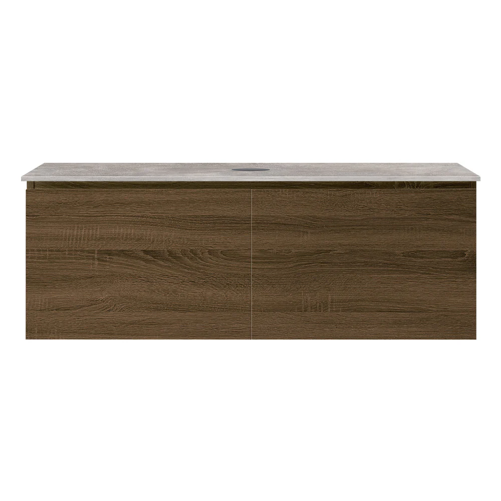 Rocki + MyTop 1200 Wall Cabinet Moka with Porcelain Top - Image 3