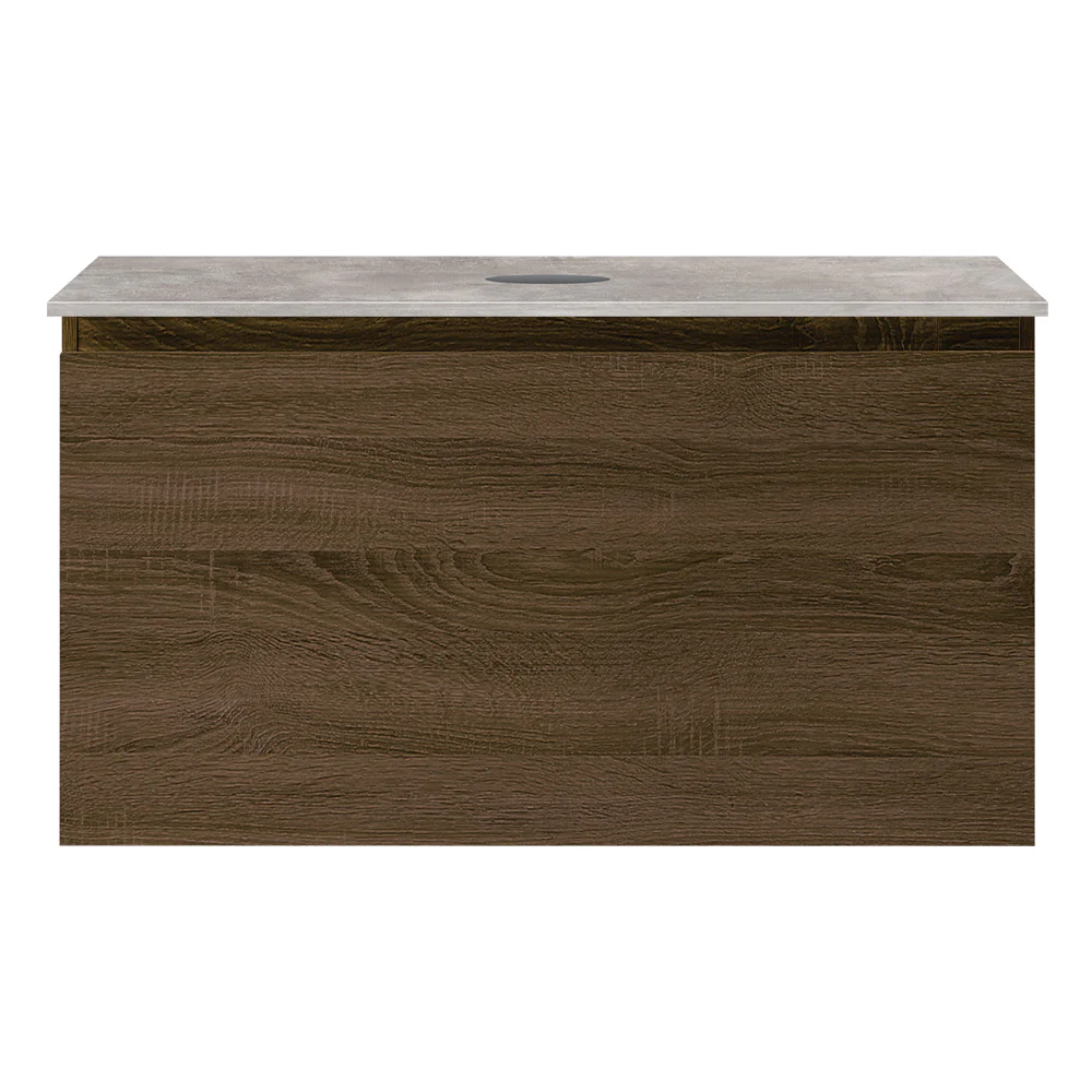 Rocki + MyTop 800 Wall Cabinet Moka with Porcelain Top - Image 3