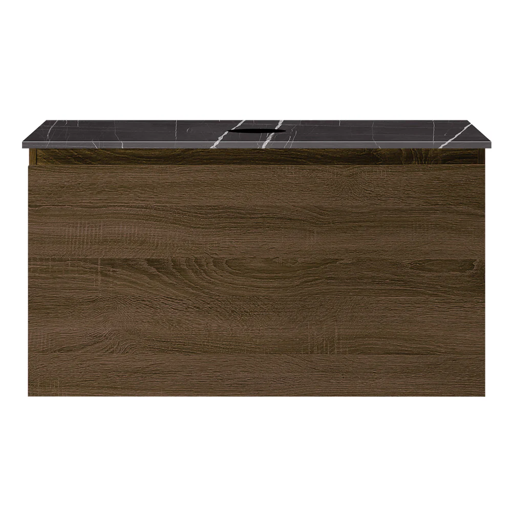 Rocki + MyTop 800 Wall Cabinet Moka with Porcelain Top - Image 4
