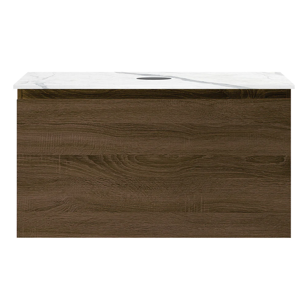 Rocki + MyTop 800 Wall Cabinet Moka with Porcelain Top - Image 5