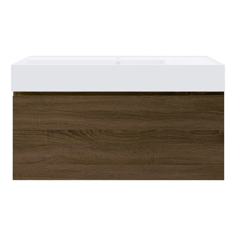 Rocki Twenty 1000 Wall Cabinet with Matt White Left Bowl Top - Image 6