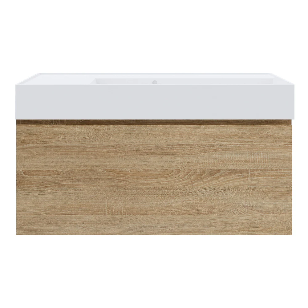 Rocki Twenty 1000 Wall Cabinet with Matt White Right Bowl Top - Image 2