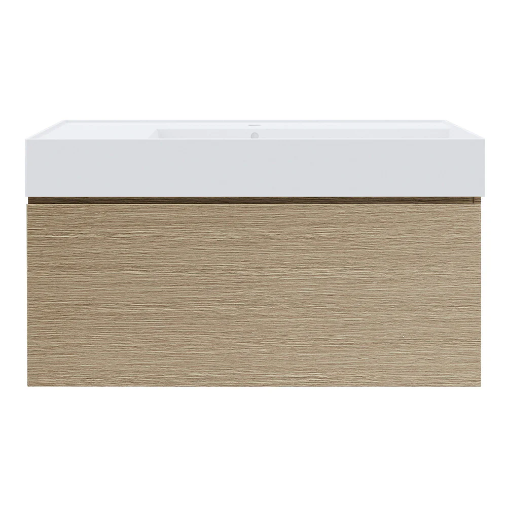 Rocki Twenty 1000 Wall Cabinet with Matt White Right Bowl Top - Image 8