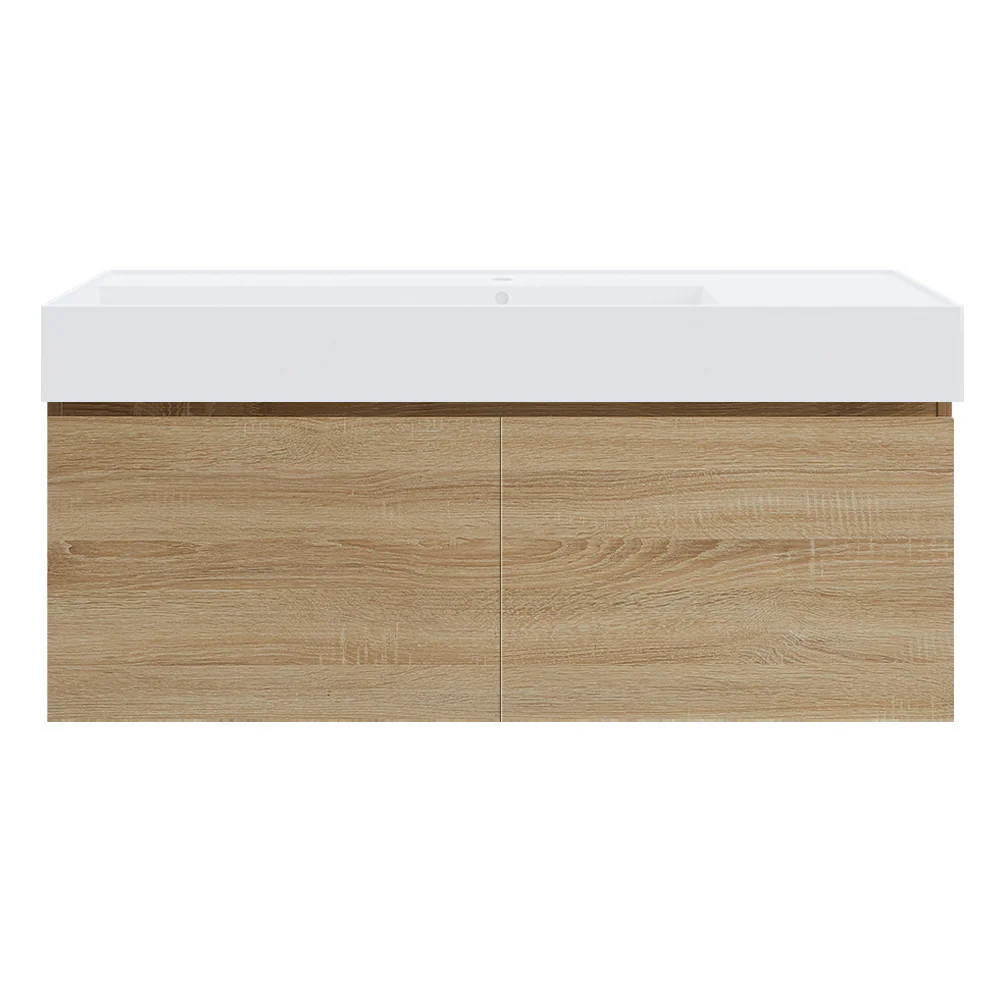 Rocki Twenty 1200 Wall Cabinet with Matt White Left Bowl Top - Image 7