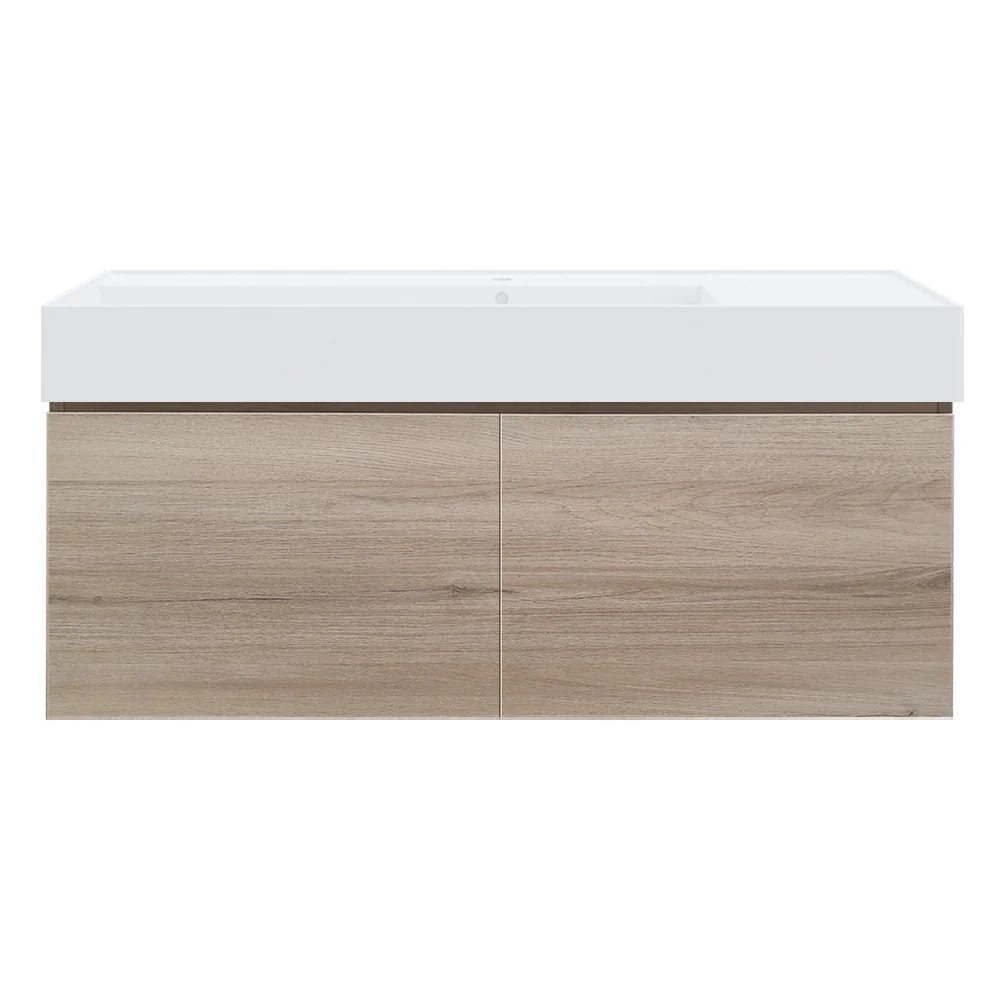 Rocki Twenty 1200 Wall Cabinet with Matt White Left Bowl Top - Image 9