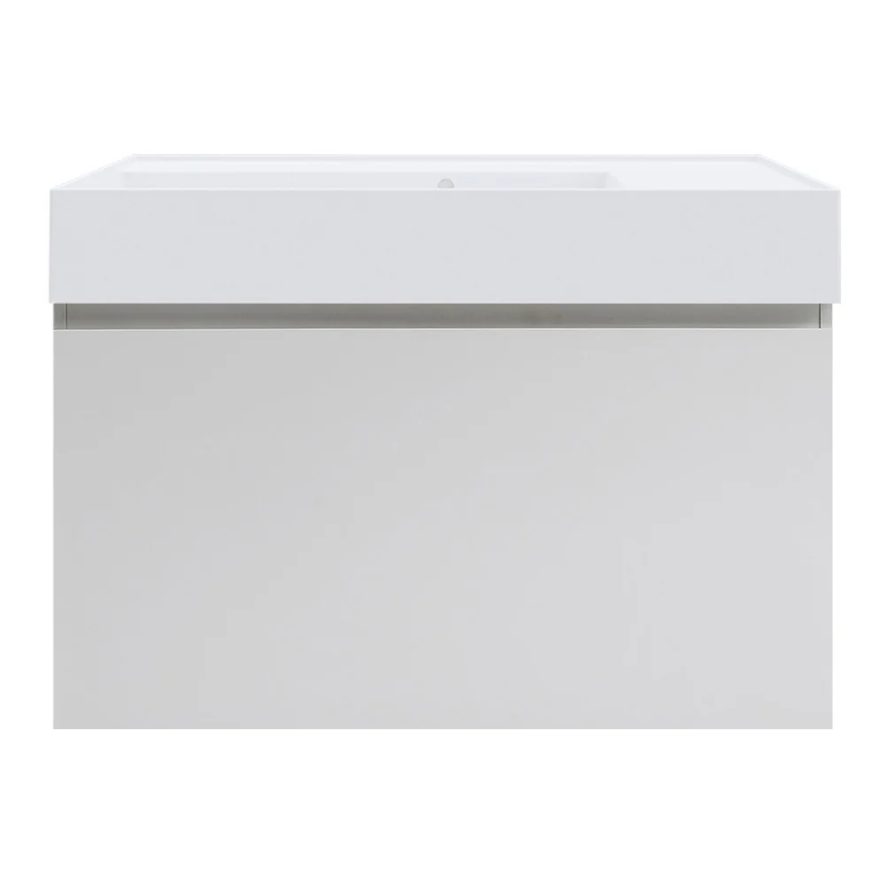 Rocki Twenty 800 Wall Cabinet with Matt White Left Bowl Top - Image 5
