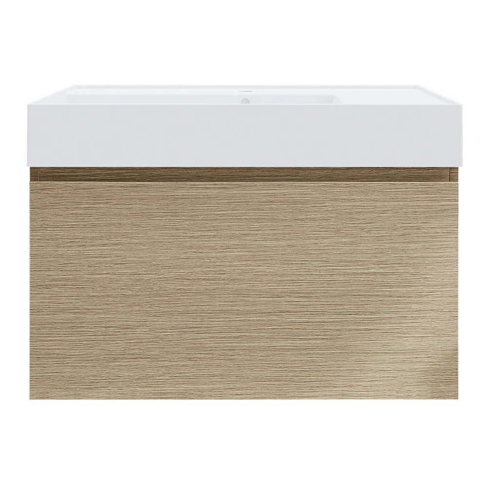 Rocki Twenty 800 Wall Cabinet with Matt White Left Bowl Top - Image 8
