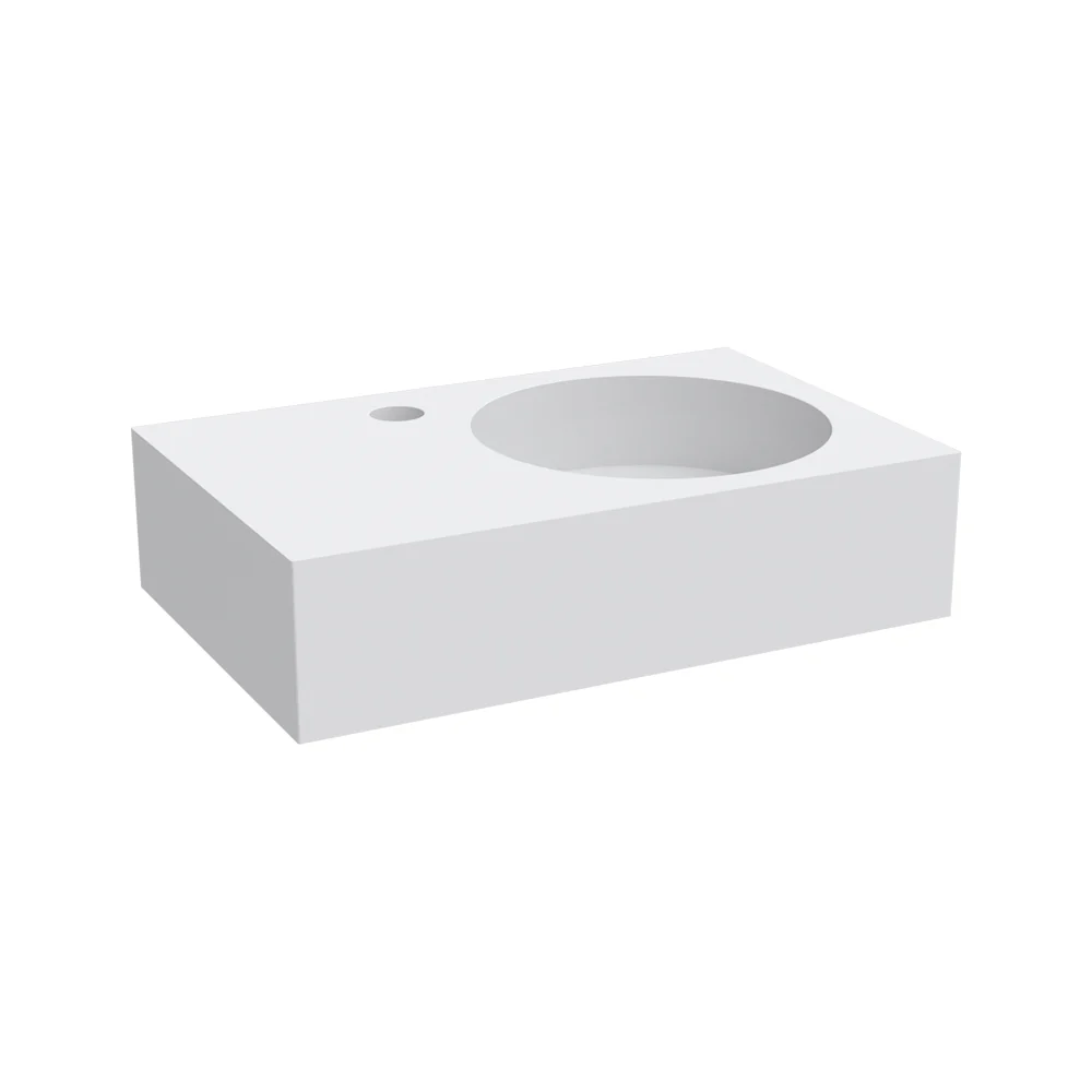 Rotondo 470 Basin Right Hand Bowl with Overflow - Image 2