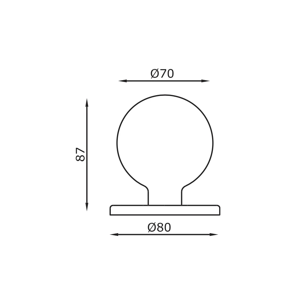 Sfera Fixed Pull Knob - Image 2