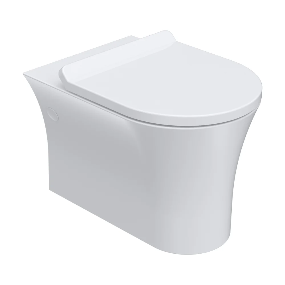 Slim Wall Hung Pan Rimless (including Soft Close Seat)