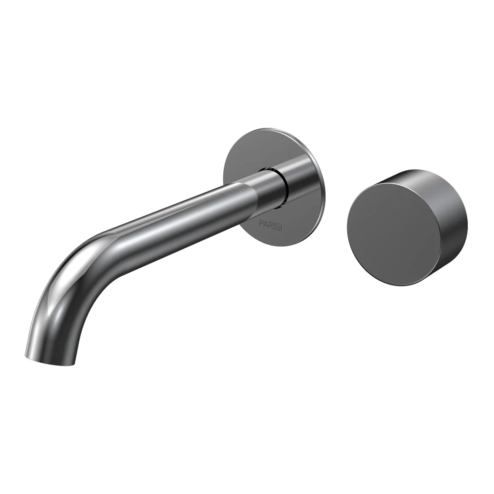 Stereo Wall Mixer with 190mm Spout (Individual Flanges)