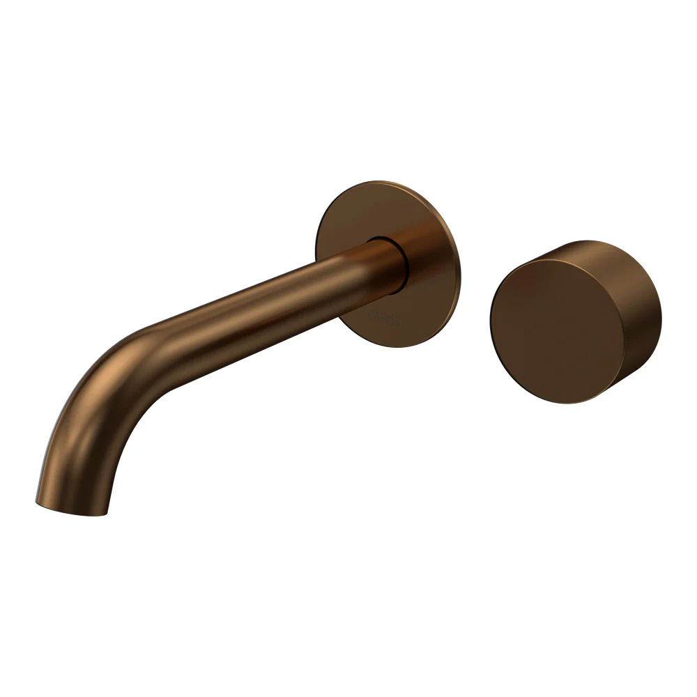 Stereo Wall Mixer with 190mm Spout (Individual Flanges) - Image 5
