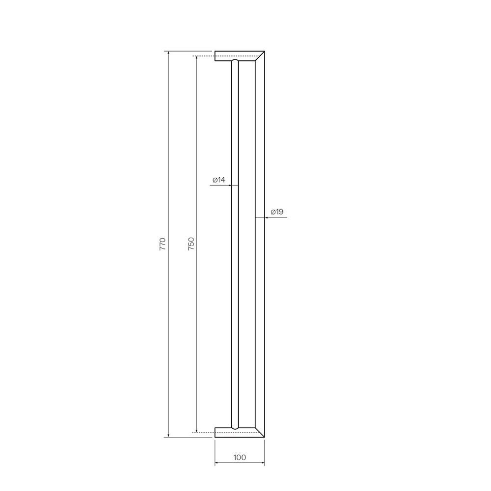 Tondo Double Towel Rail 770mm - Image 7