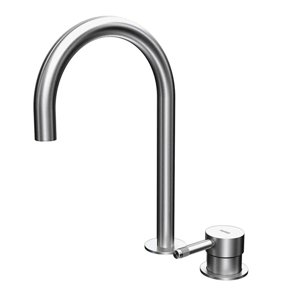 Tondo II Hob Mixer with Round Swivel Spout