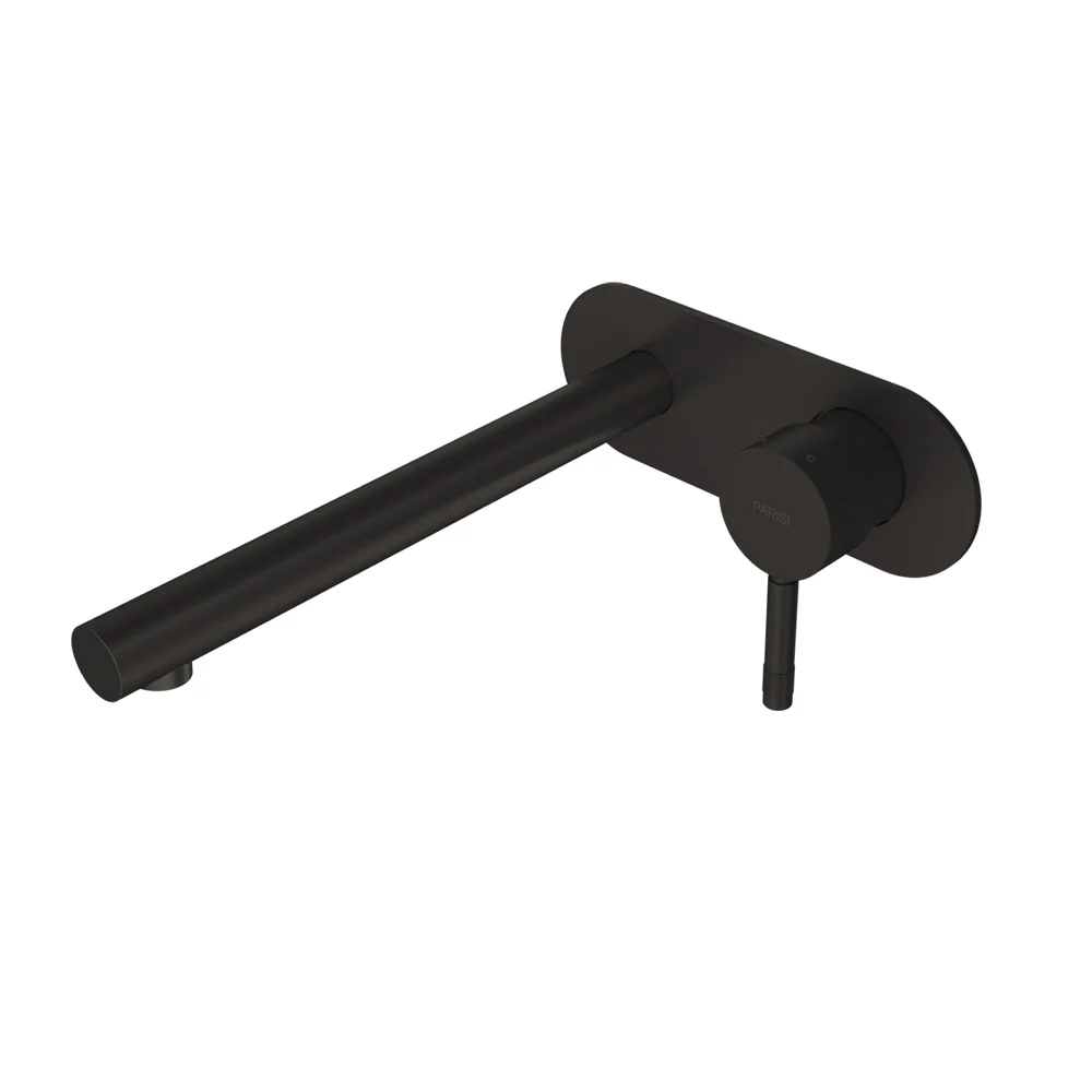 Tondo II Wall Mixer with 220mm Straight Spout on Elliptical Plate - Image 5