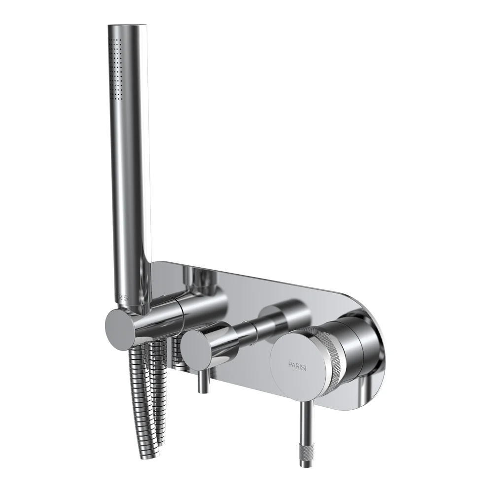 Tondo II Wall Mixer with 3-Way Diverter and Handshower
