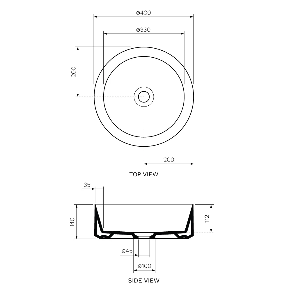 Track Bench Basin (Ø40x14H) - Image 11