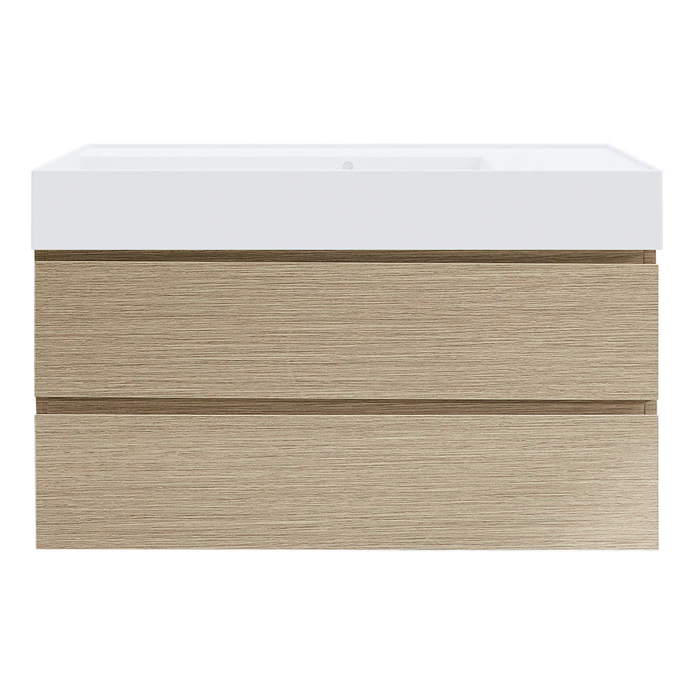 Twenty 1000 Wall Cabinet with Matt White Left Bowl Top - Image 3