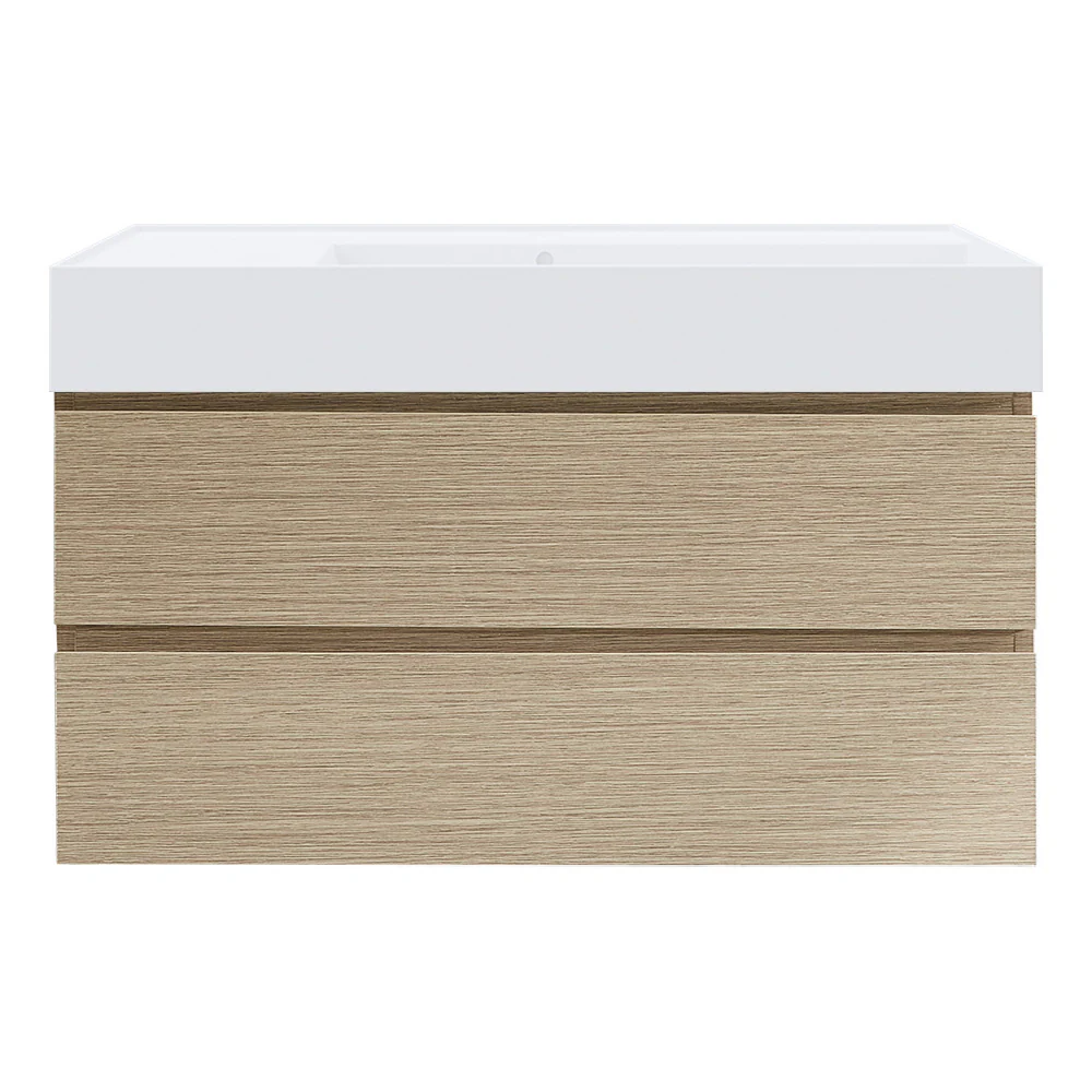 Twenty 1000 Wall Cabinet with Matt White Right Bowl Top - Image 3