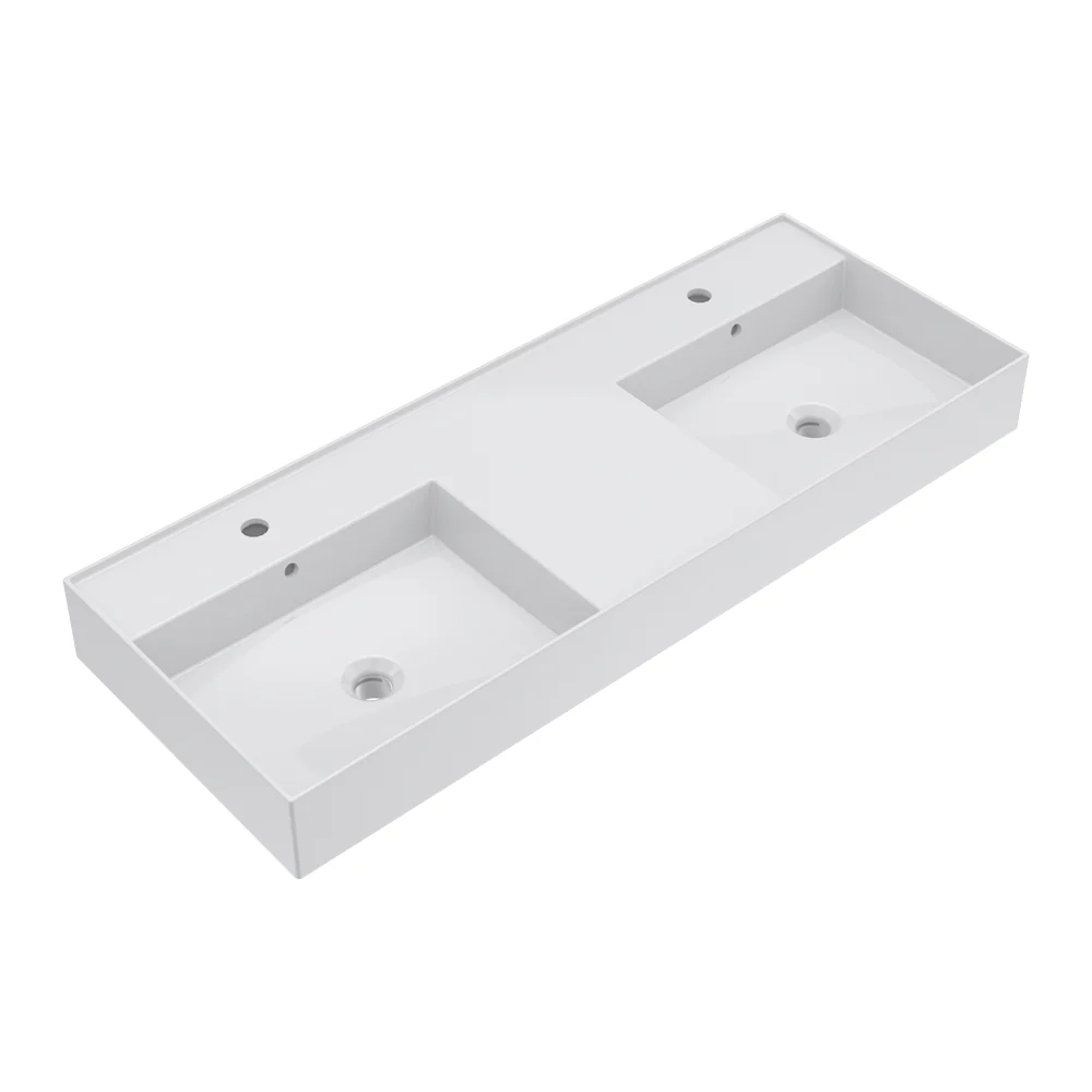 Twenty 120 Double Bowl Bench Basin - Image 3