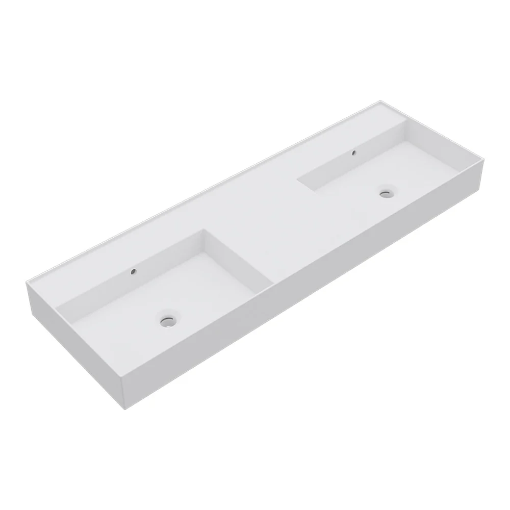 Twenty 140 Double Bowl Bench Basin - Image 2
