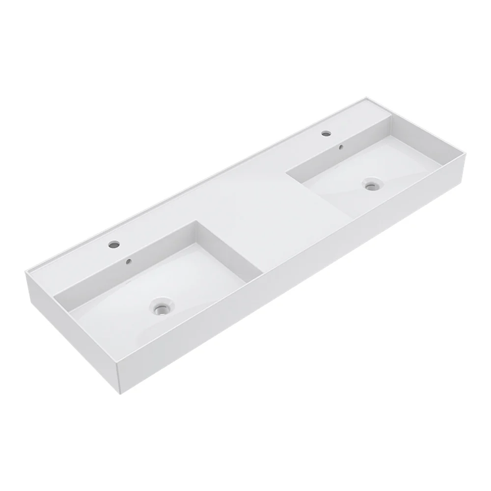 Twenty 140 Double Bowl Bench Basin - Image 3