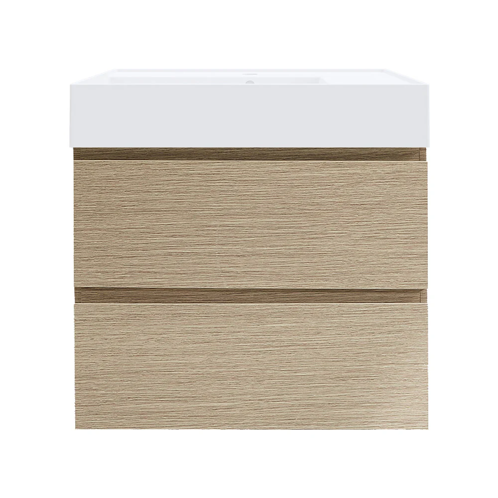 Twenty 600 Wall Cabinet with Matt White Left Bowl Top - Image 7