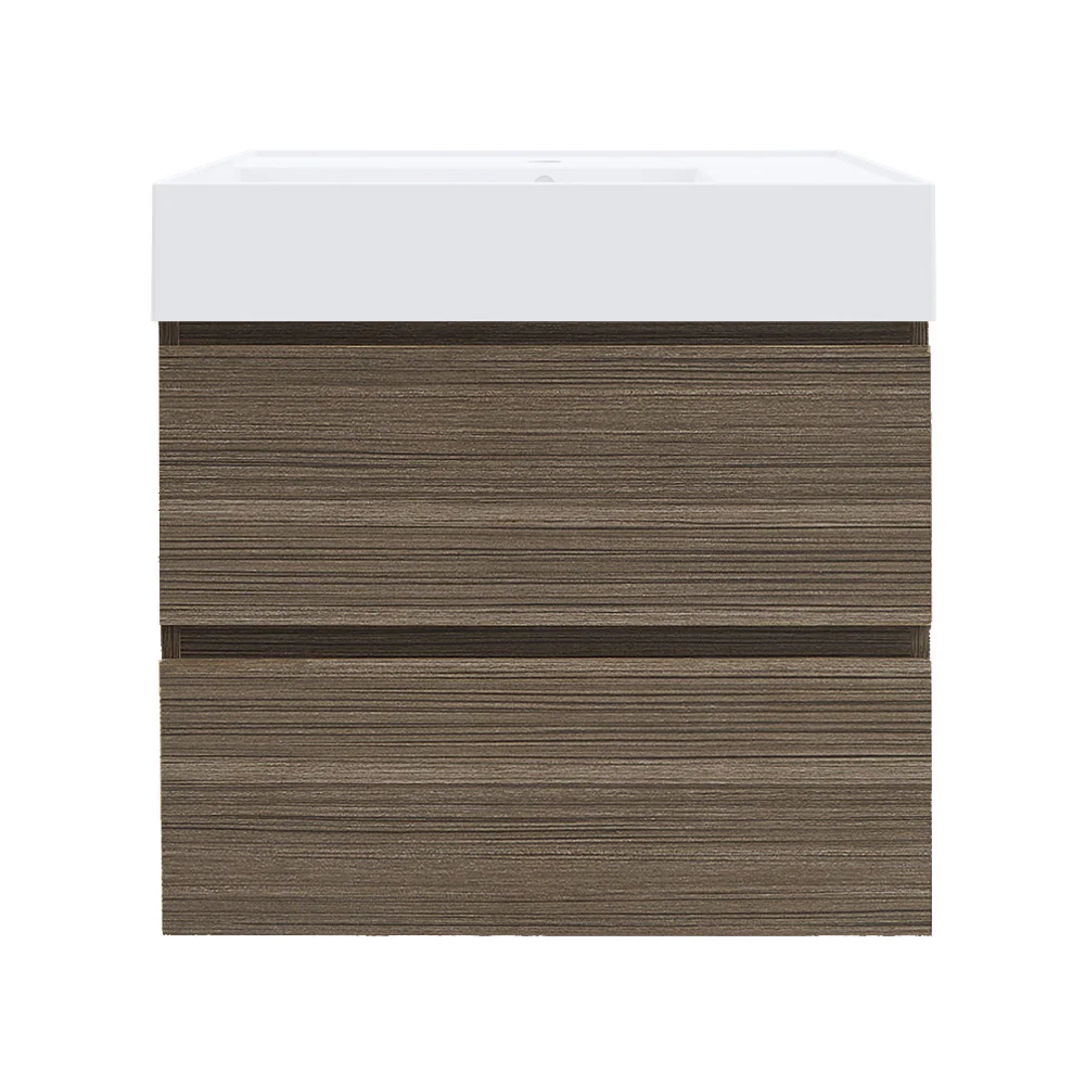 Twenty 600 Wall Cabinet with Matt White Left Bowl Top - Image 8