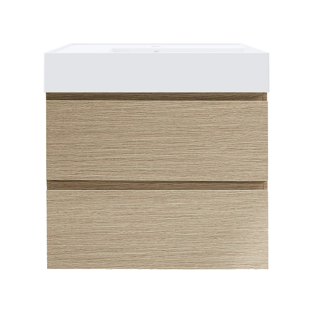 Twenty 600 Wall Cabinet with Matt White Right Bowl Top - Image 7