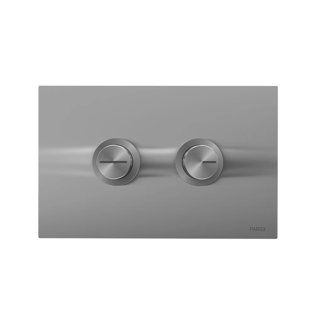 Twin Raised Accessible Button Set on Metal Plate Brushed for PA111/PA121