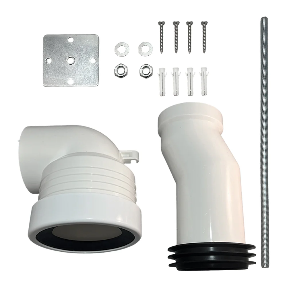 Variable S-Trap Adaptor with Wall Support (Short)